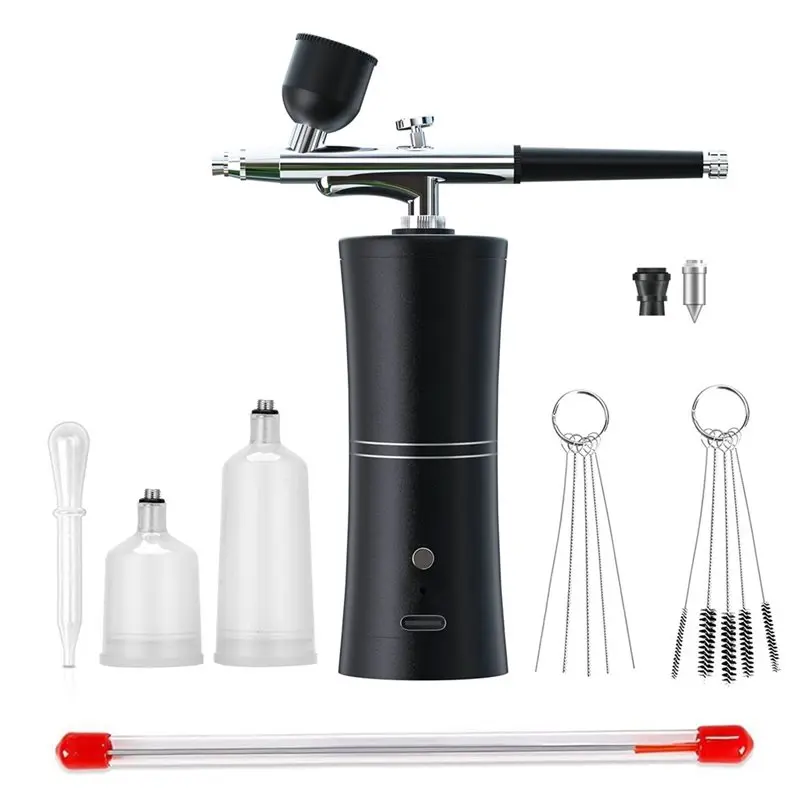 M11K-Airbrush Kit Rechargeable Cordless Airbrush Compressor Portable Handheld Airbrush Tool Airbrush Set