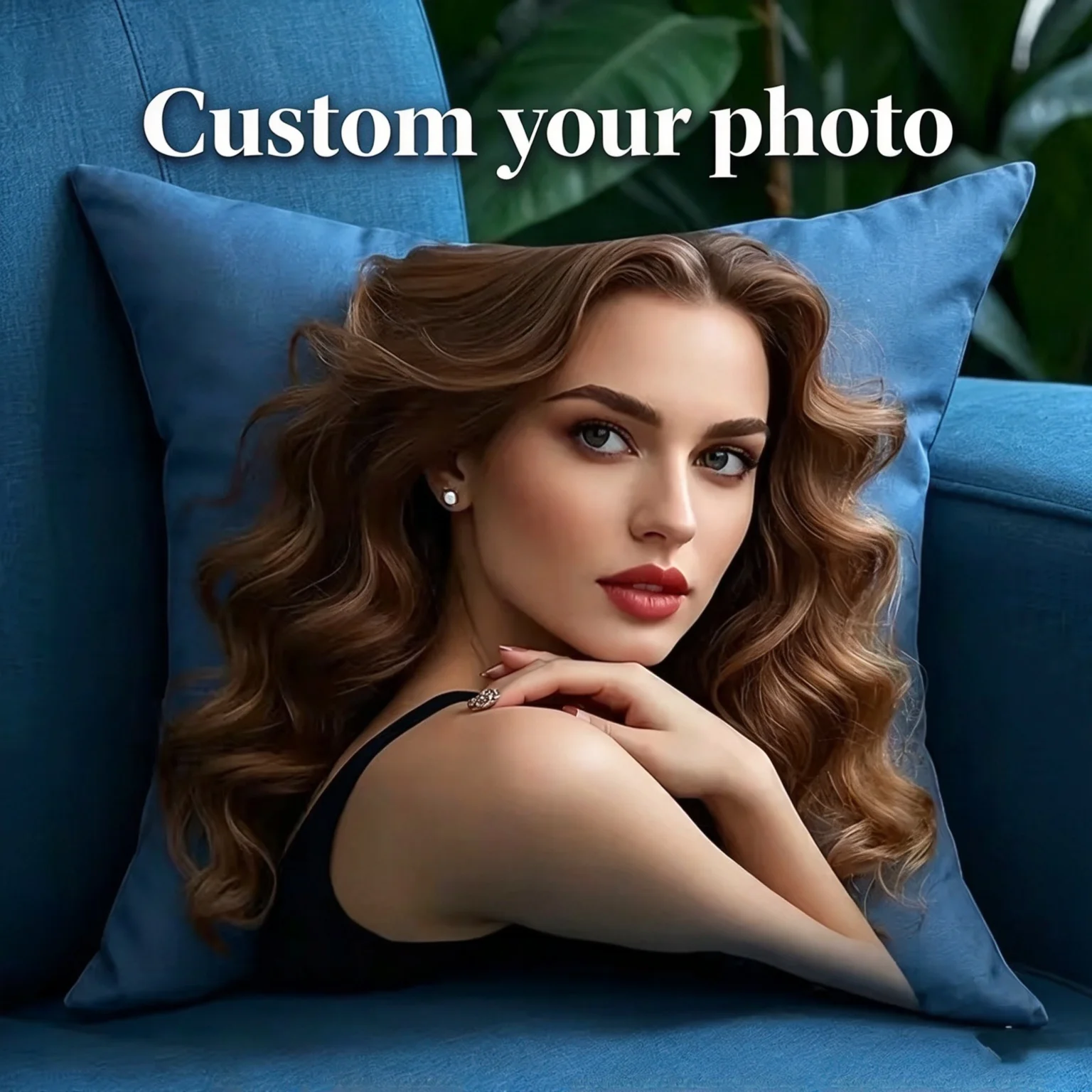 Custom Photo Pillow Cover, Personalized Picture Cushion Case, Customized Image Throw Pillow for Home Sofa Bed Decor
