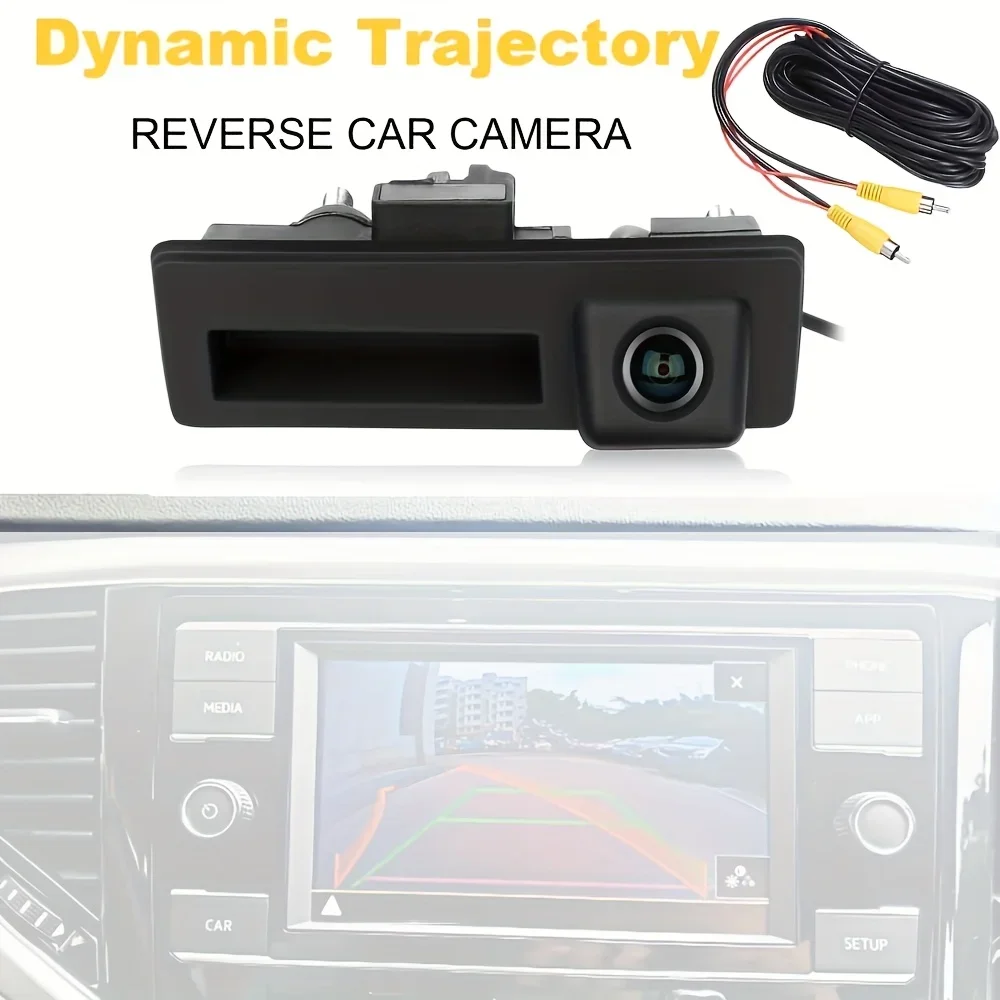 Queender Car Trunk Handle 12V Backup Camera Car Reverse Camera Parking for A4L, A3, Touran L, Skoda, Superb, Octavia