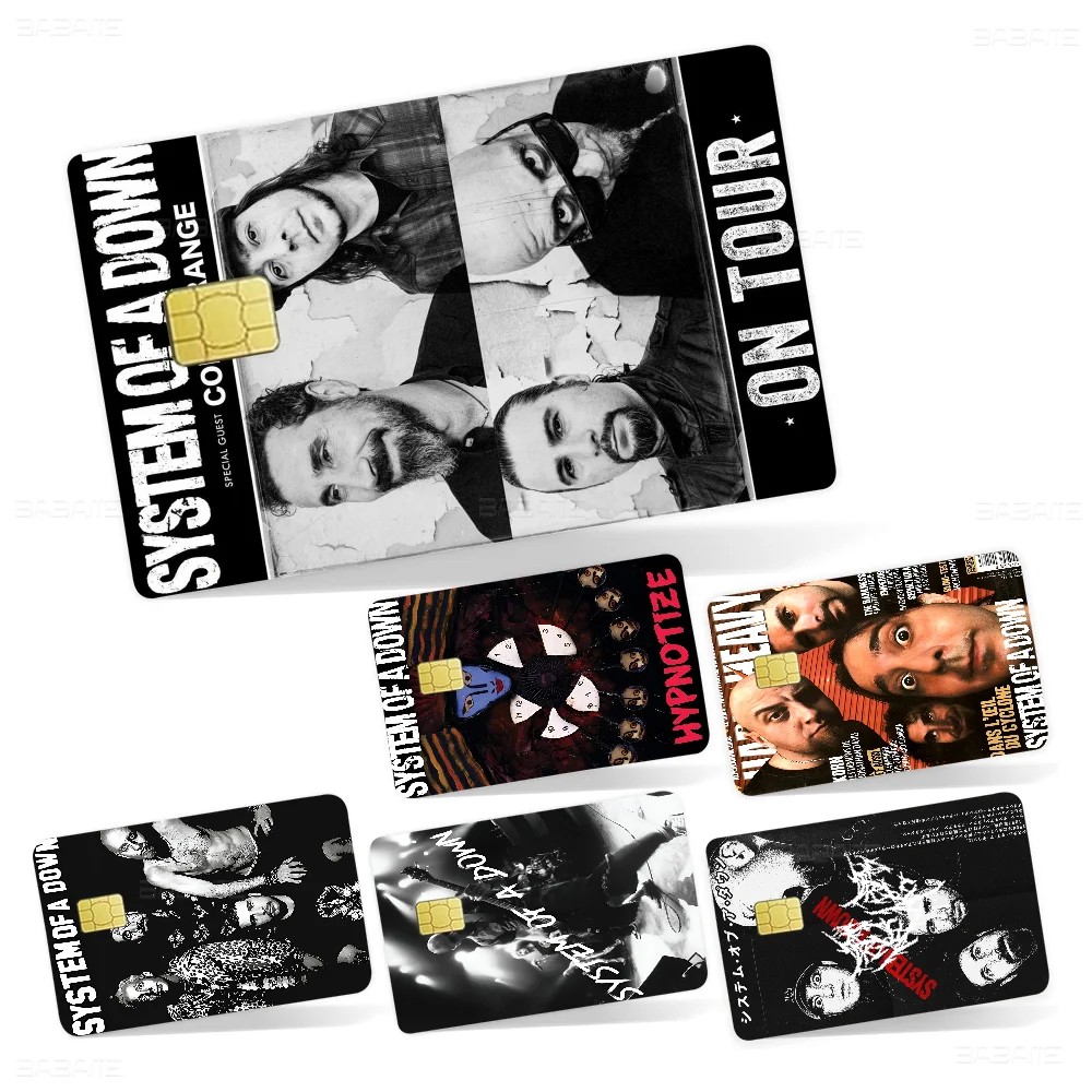 

S-System Of A D-Down Band Film Skin Sticker Tape For Bank Credit Debit Card Personalized Credit Card Protection Stickers