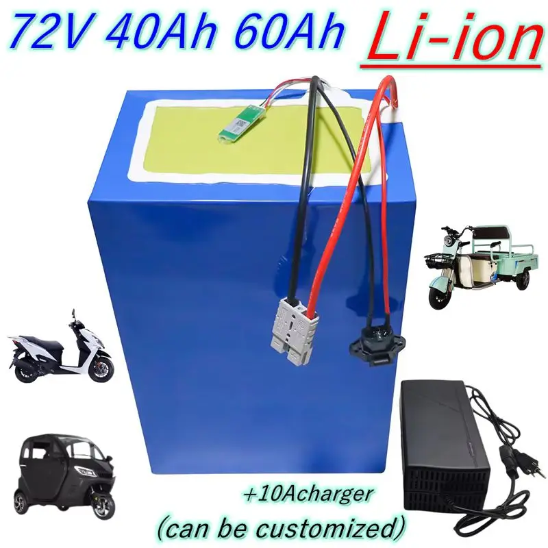 

72v 40Ah 60Ah литий-ионный аккумулятор li ion 50A 100A 150A 200A BMS 3000w 5000w 8000w 12000w скутер go cart мотоцикл