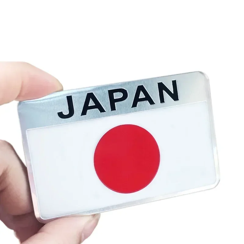 Japan Japanische Flagge Schild Emblem Metall Abzeichen Auto LKW Motorrad Karosserie Stoßstange Garnieren Styling Aufkleber Autozubehör – Detail 5