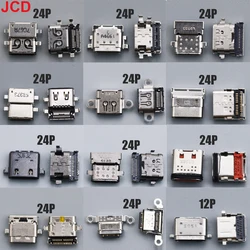 JCD 1szt Nowy interfejs USB 3.1 typu C 24-pinowe żeńskie gniazdo zasilania Złącze ładowania Port 24P USB-C Gniazdo danych