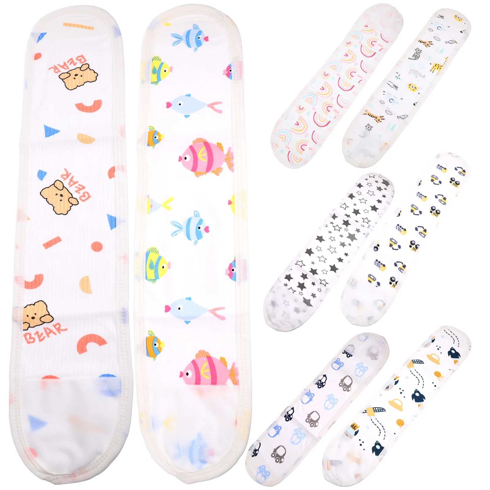 8 Pcs Navel Cord Binders Belts Newborn Belly Band Infant Umbilical Cotton Cords for Baby Baby‘s