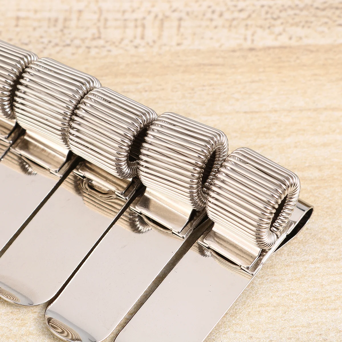 

12Pcs Metal Elastic Pen Holder Spring Pen Clips Portable Creative Loop for Office School Supplies School Supplies