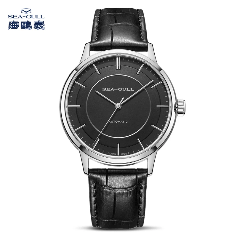 Seagull Automatic Mechanical Watch for Men 40MM Classic Dress Watch Business Clock 50M Waterproof Sapphire Mirror 819.12.6061