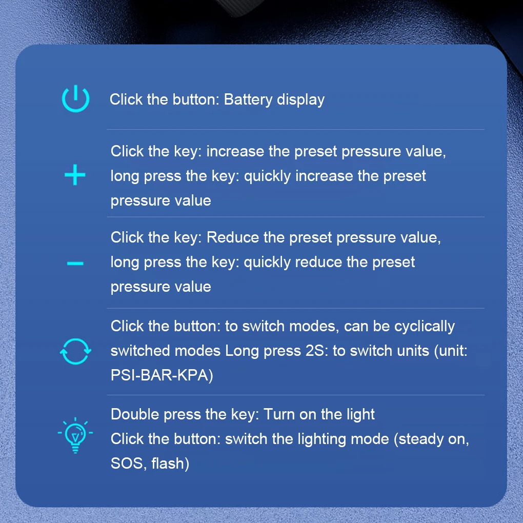 150W 150PSI Car Tire Inflator Pump Inflator Pump TYPE-C Fast Charging Automatically Stops Durable