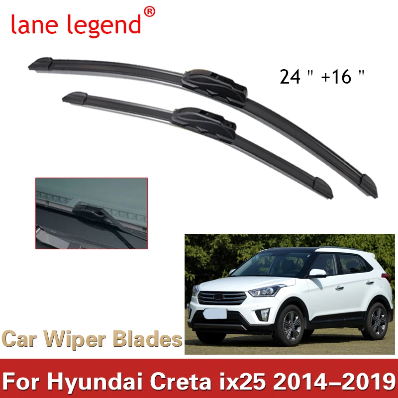 Car LHD Windshield Windscreen Wiper Blades For Hyundai Creta ix25 Cantus Front Window Wiper 2014 2015 2016 2017 2018 2019