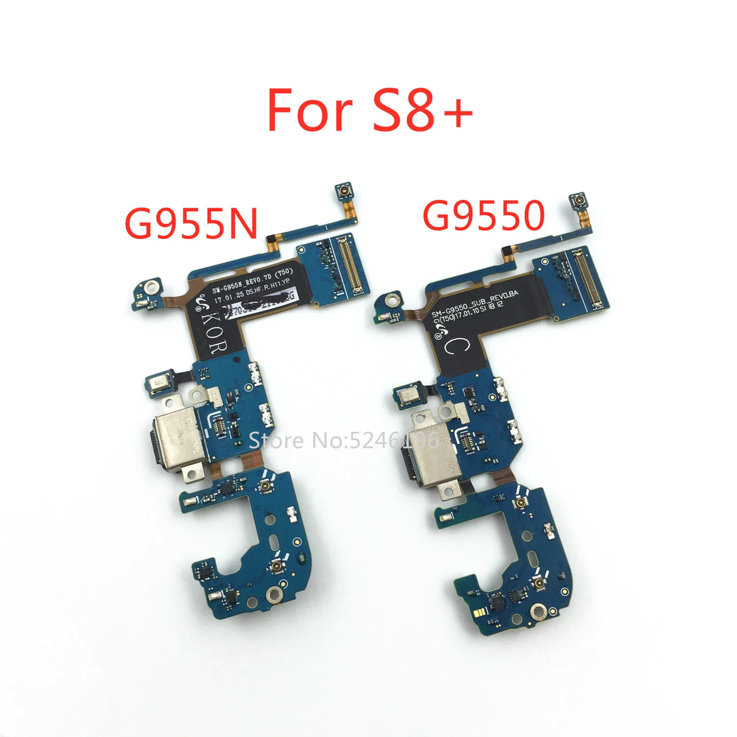 1pcs USB Charging Charger Port Dock Connector Flex Cable For Samsung Galaxy S8 Plus S8+ G955F G955U G955N G9550 Replace Part