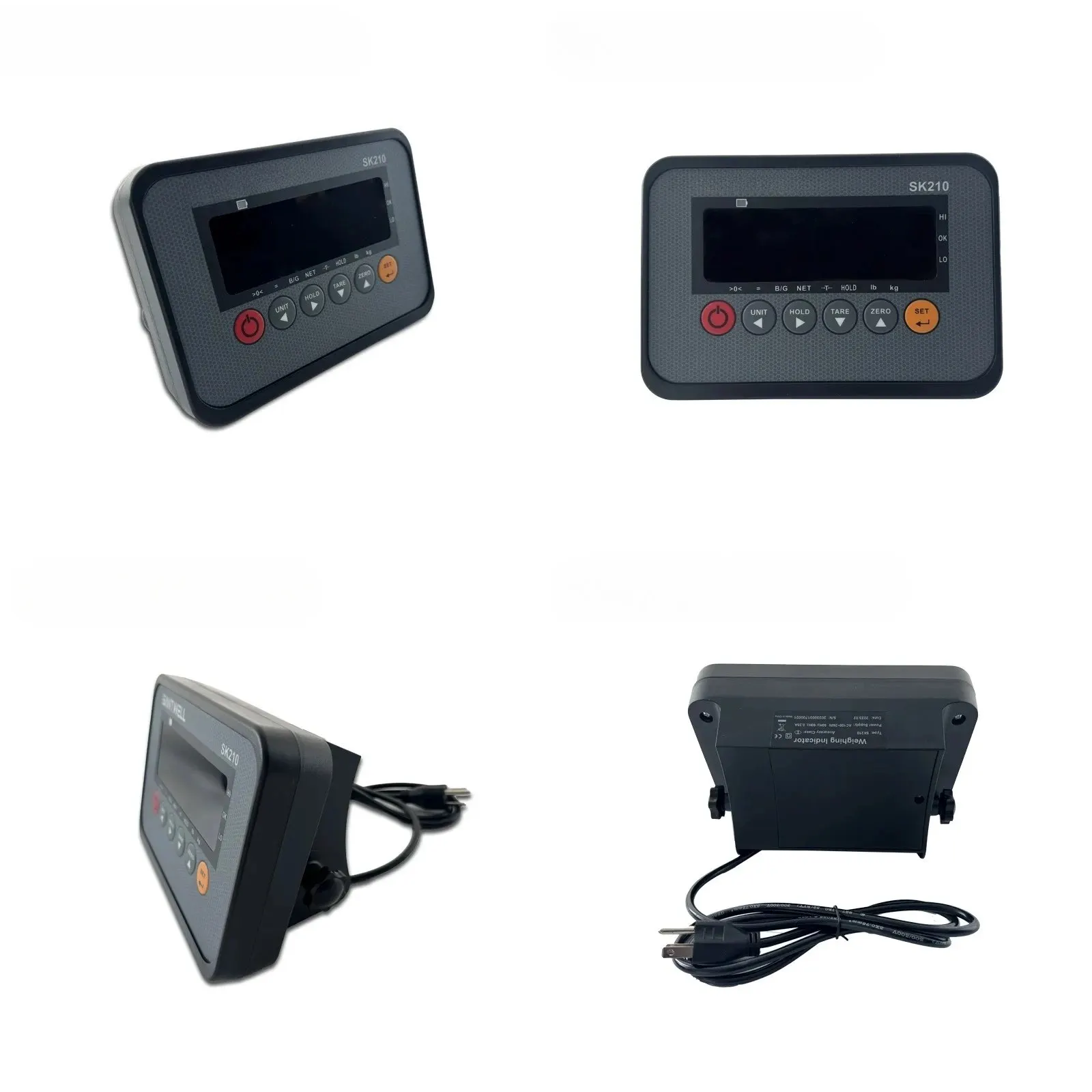 China ABS Digital Indicator OEM / ODM Plastic LED LCD Display Bench Scale Checkweigher Battery Charging Level Feature