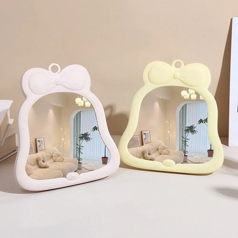 Creative Bow Makeup Mirror High-definition Foldable Dressing Mirror Versatile Beauty Mirror Student Dormitory