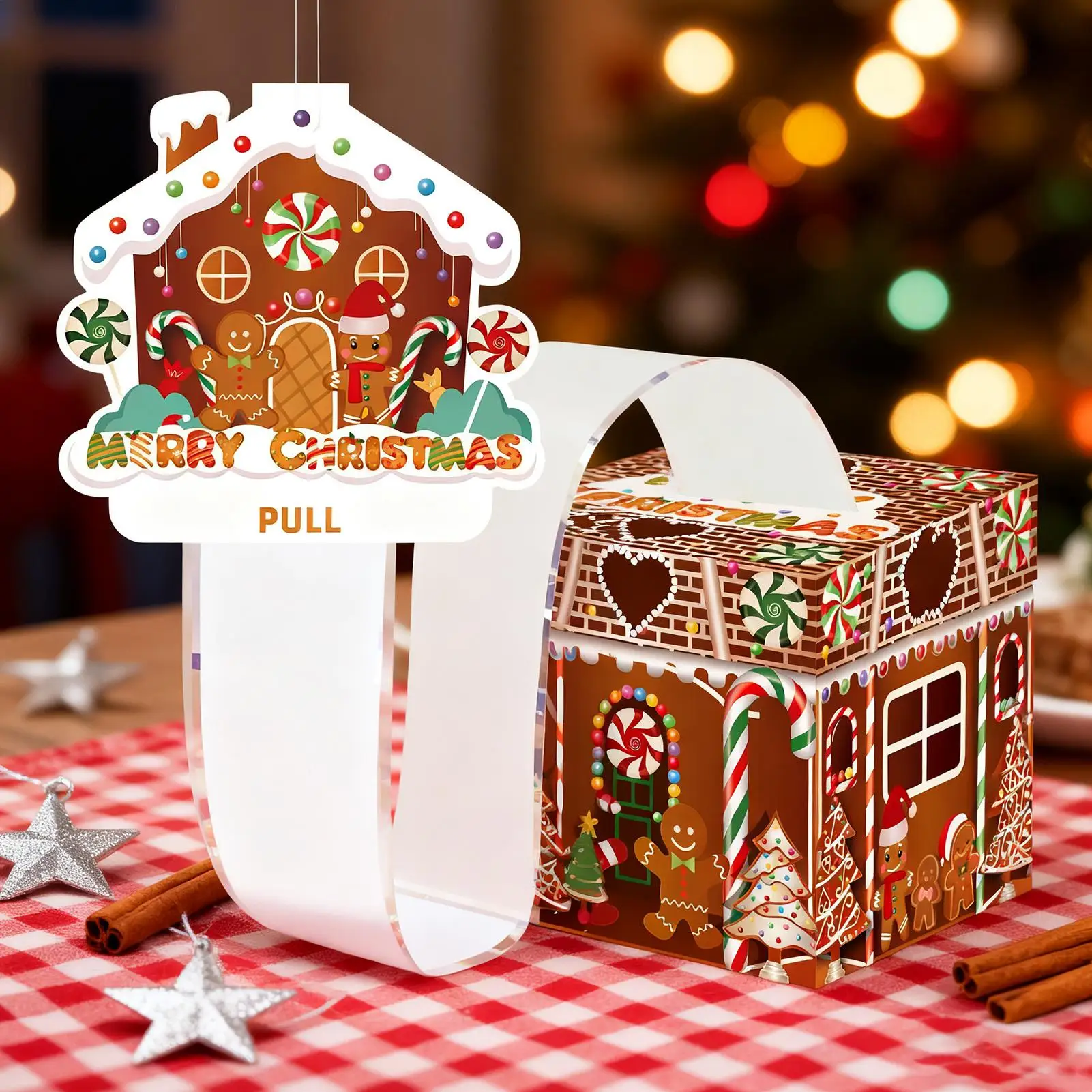 Christmas Money Box Gingerbread Man Party Favors Christmas Money Holders For Cash For Family Friends Kids Adults Men Women Boys