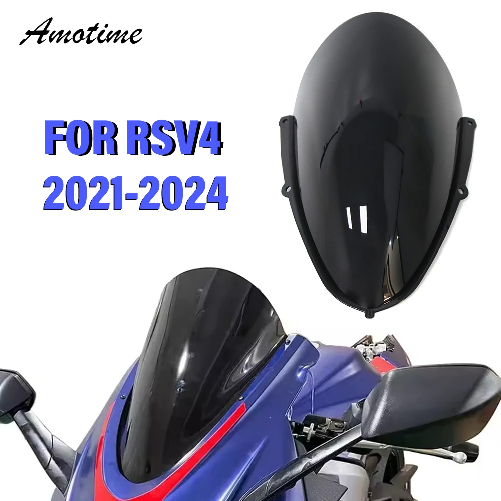 Motorcycle Windscreen Covers Fly Screen Shield Wind Deflector Windshield  For Aprilia RSV4 1100 Factory 2021 2022 2023 2024