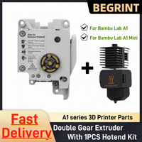 For Bambu Lab A1 mini Extruder Dual Gears Extrusion Motor Hardened Steel with Hotend Kit For A1/A1mini 3D Printer parts