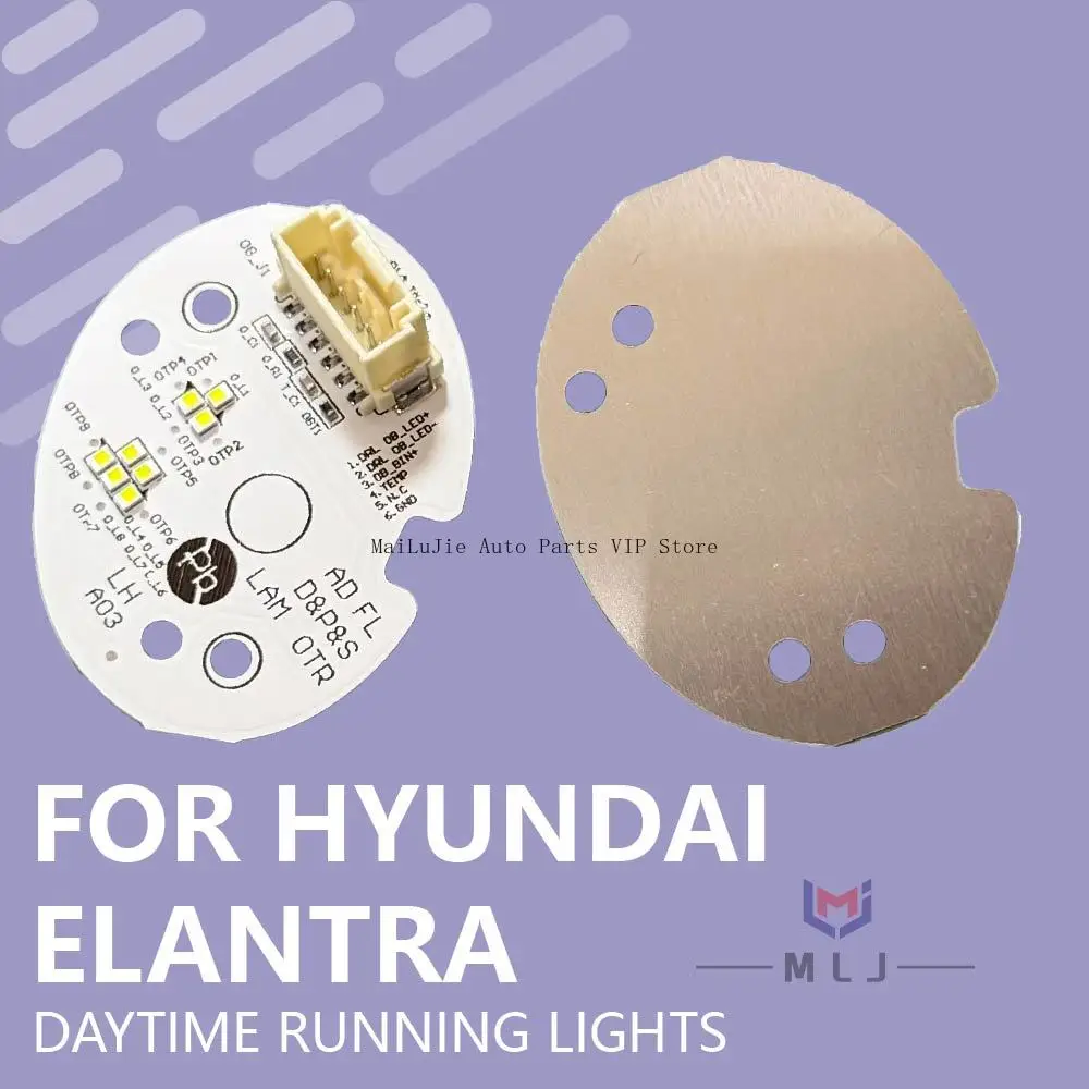 

For HYUNDAI ELANTRA 2019 2020 2021 Car Accessories Daytime Running Lights DRL CHIP Angel Eye LED Light Source Module Board white