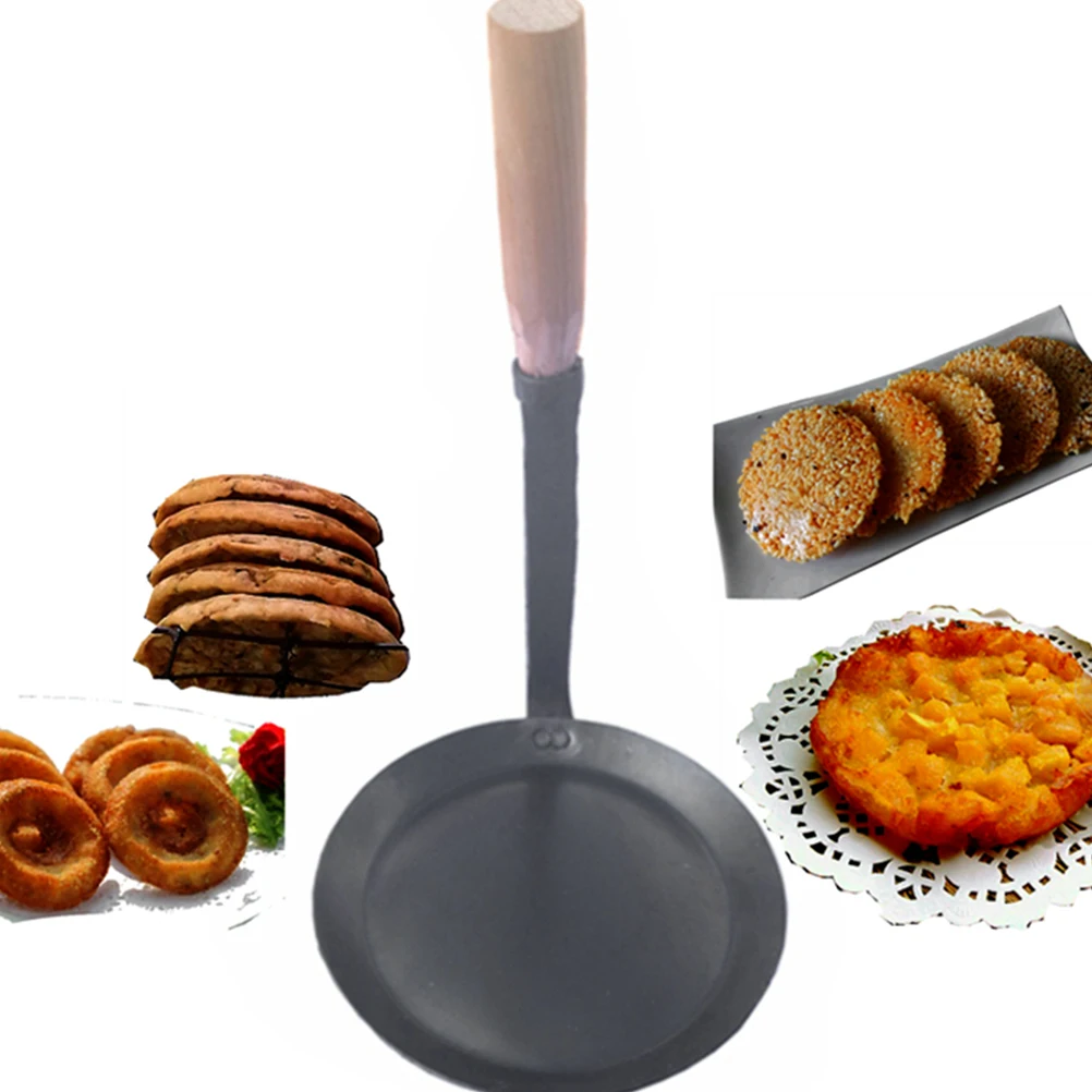 

9.5cm Frying Spoon Wooden H Snack Tool Non stick Kitchen Mini Lampshade Mold Homemade Aids Kitchen Bar