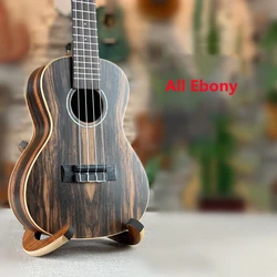 All Ebony Ukulele 23 26 Inches Concert Tenor  Matte Acoustic Electric Guitar Ukelele 4 Strings Guitarra Uke