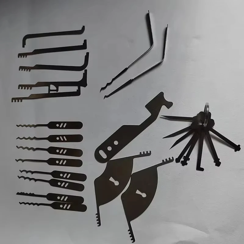 أداة مشط إصلاح الباب المتعددة أداة تجاوز الأقفال أدوات EDC قفل رئيسي لجميع الأقفال مجموعة صيانة قفل كومبو رئيسي #2