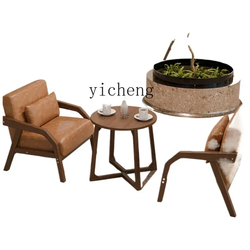 cafe table and chair combination milk tea shop leisure area reception negotiation sofa chair home decoration accessories