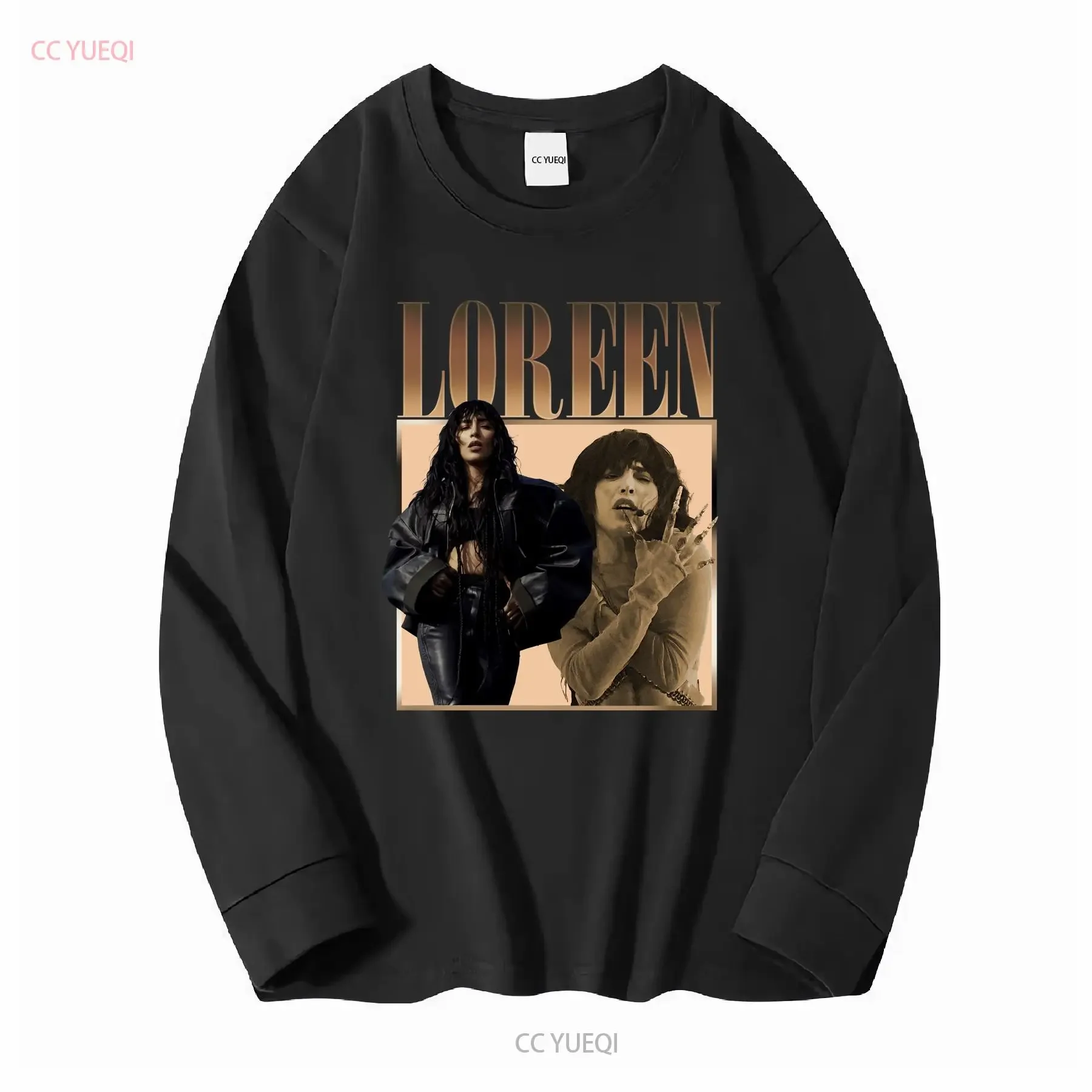 Loreen T Shirt Vintage 90s Singer Song Rapper Bootleg Homage long or short sleeves vintage Washed Versatile Stylish Stretched