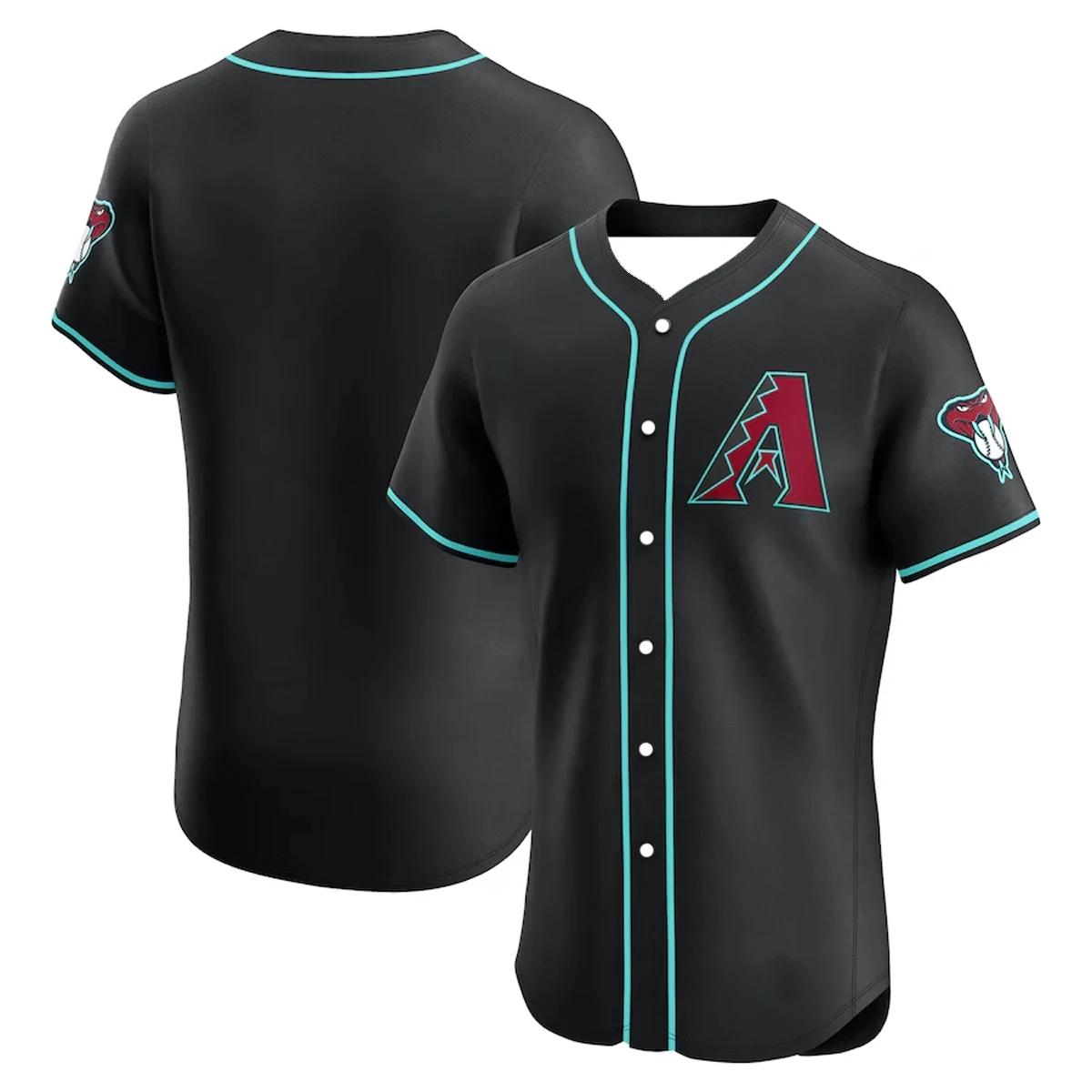 

New Arrive Style Arizona Diamondbacks Replica baseball Jersey Man Women Sport Shirt Comfort 3D Casual Fashion Clothes- Black