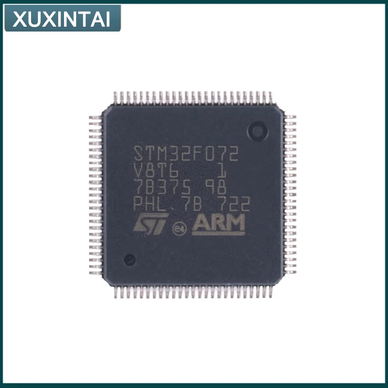 1~5Pcs  New Original  STM32F072V8T6 STM32F072 LQFP-100  STM32F0 Microcontroller IC 32-Bit Single-Core 48MHz 64KB (64K x 8) FLASH