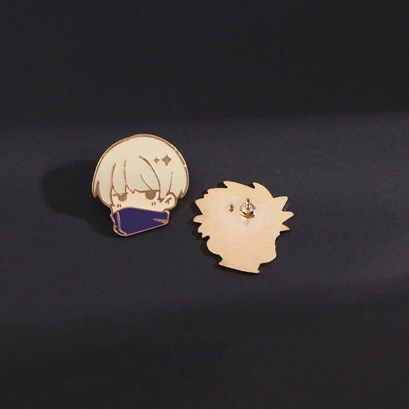 

Jujutsu Kaisens Cute Cartoon Metal Badge Brooch for Boys Students Fashion School Bag Backpack Pin Medal Accessories