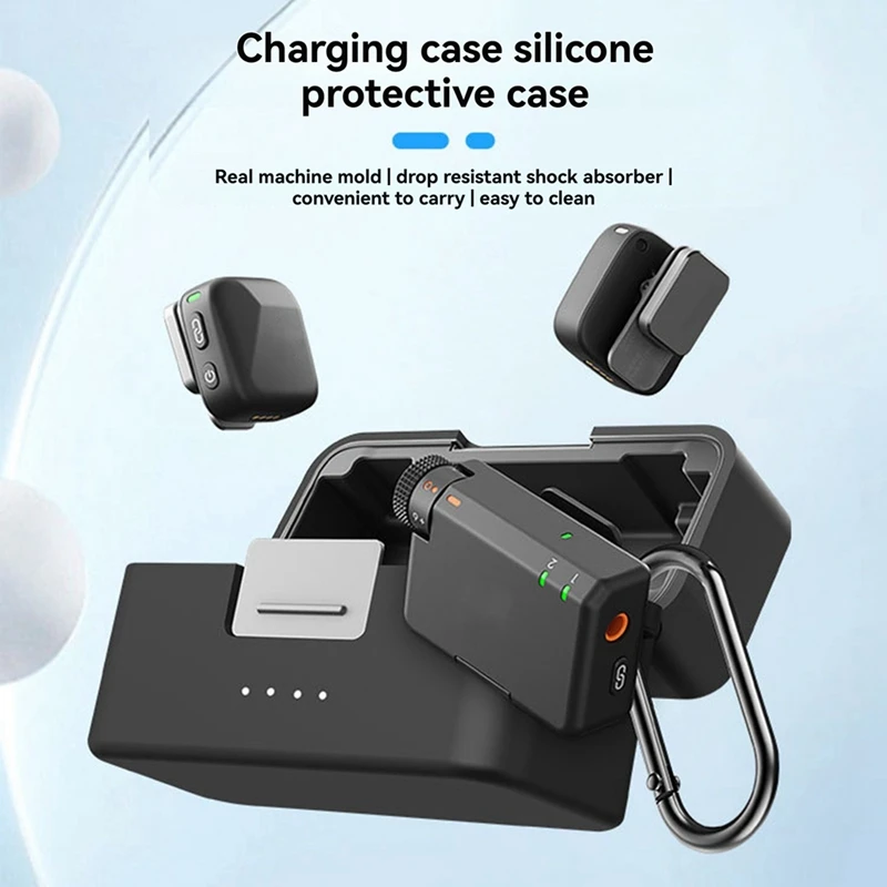 For DJI Mic Mini Silicone Protective Case Wireless Microphone Scratch-Proof Protector Dust Prevention, Durable Accessory