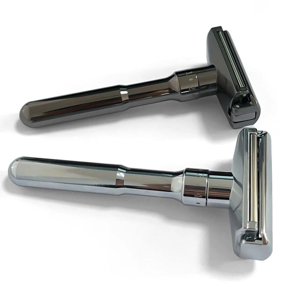 Whityle 09T-2 Glide 3.0 Pro 1-6 ماكينة حلاقة آمنة قابلة للتعديل عجلة دوارة ماكينة حلاقة ناعمة للعناية باللحية للرجال