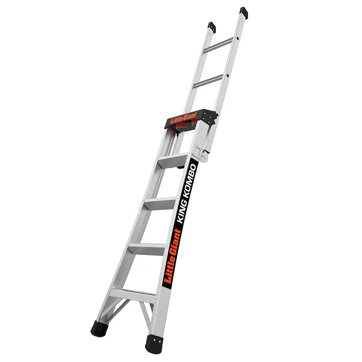 Aluminum 3 in 1 Combo Ladder 300 Lbs.  3 Steps in The Stepladder Position Rotating Wall Pad for Use on Corners and Studs