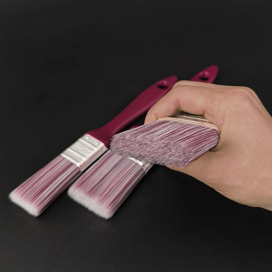 مجموعة فرش طلاء ProCraft مكونة من 3 قطع، دقة متعددة الزوايا، شعيرات سريعة الجفاف وغير قابلة للانزلاق، للرسم الفعال #4