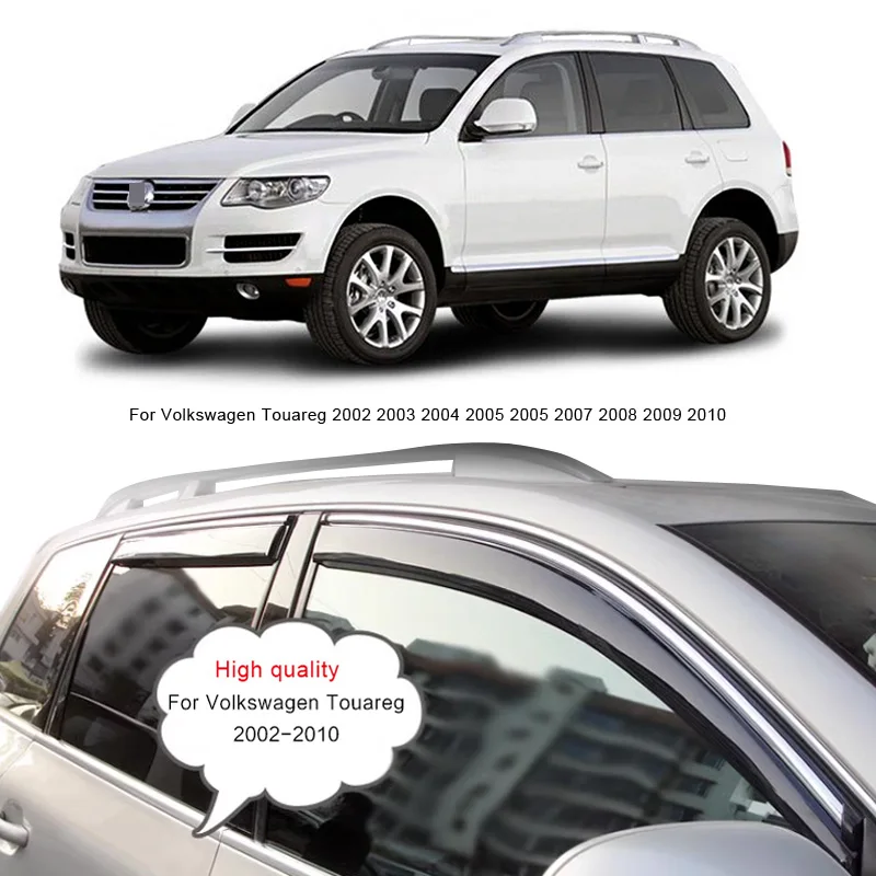 

For VW Volkswagen Touareg 2002-2010 Window Visors Car Rain Guards Wind Deflectors Sun Vent Shade Auto Exterior Accessories