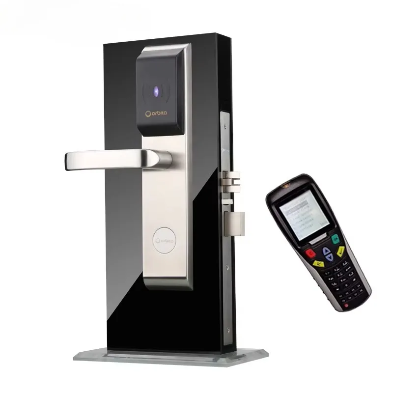 Electronic digital hotel smart key card door lock system for hotel rooms, hotel door lock with management software system