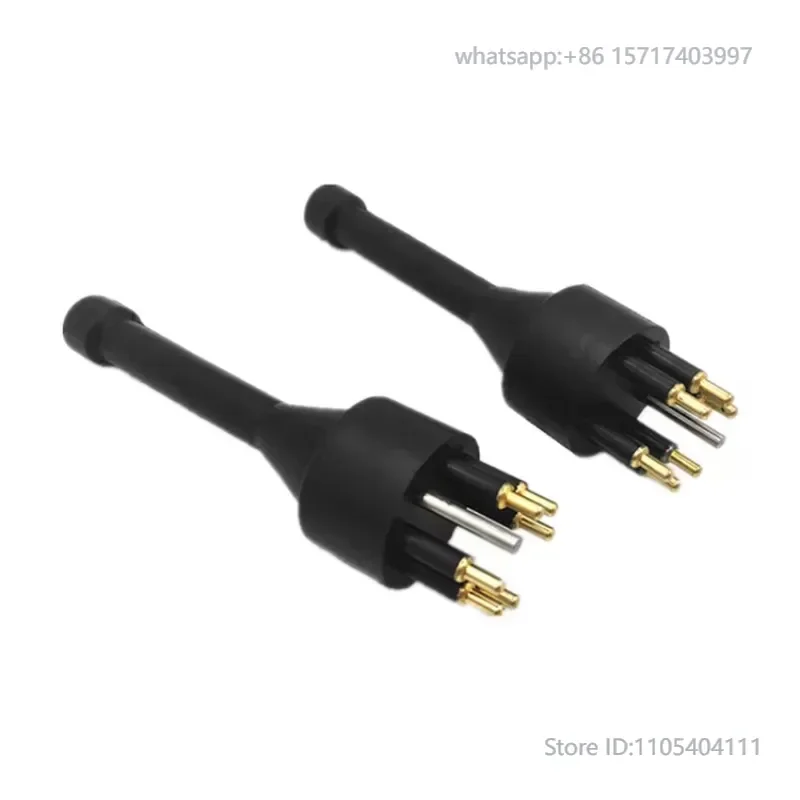 Standard 6 core waterproof plug connector short circuit switch
