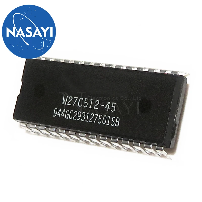 10pcs/lot W27C512-45Z W27E512-12 DIP28 W27C512-45 W27C512 64K X 8 ELECTRICALLY ERASABLE EPROM IC In Stock