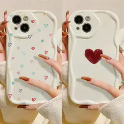 Phone Case For OPPO Realme C35 C55 C21Y C25Y C11 C33 C31 C20 C21 C12 C15 C25 C30 C30S C25S C2 5 5i 5s 6i Soft Love Heart Cover
