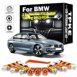 6Pcs For BMW 3 Series F30 F31 Sedan Touring 320 325 328 330 2013 2014 2015 2016 2017 2018 Car LED Interior Map Trunk Light Kit