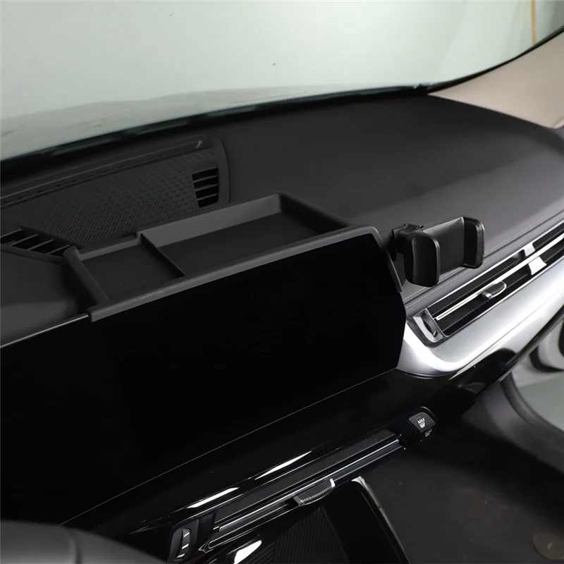 

Для BMW X1 U11 2023 2024, органайзер для хранения на приборной панели центрального управления, лоток с держателем для телефона, аксессуары для крепления