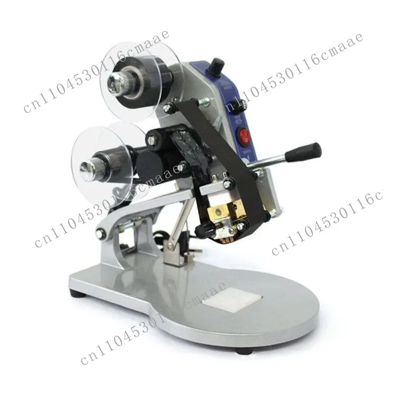DY-8 Manual Hot Foil Stamp Date Coder Label Printer Ribbon Coding Machine for Bag Paper Film Ect