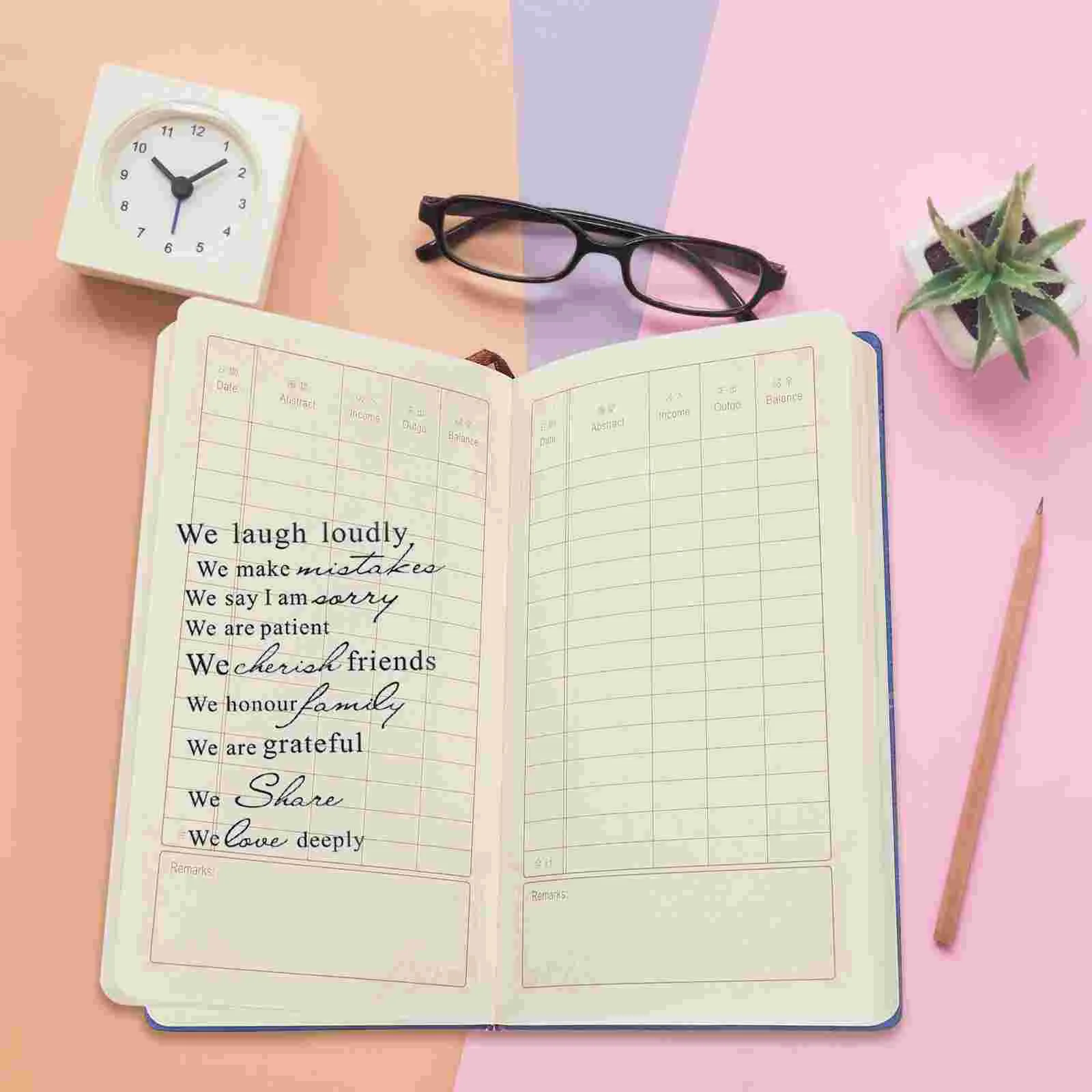 Bill Book Cash Planner Pocket Notebook Budget Replacements Paper Consumption Notepad Notebooks