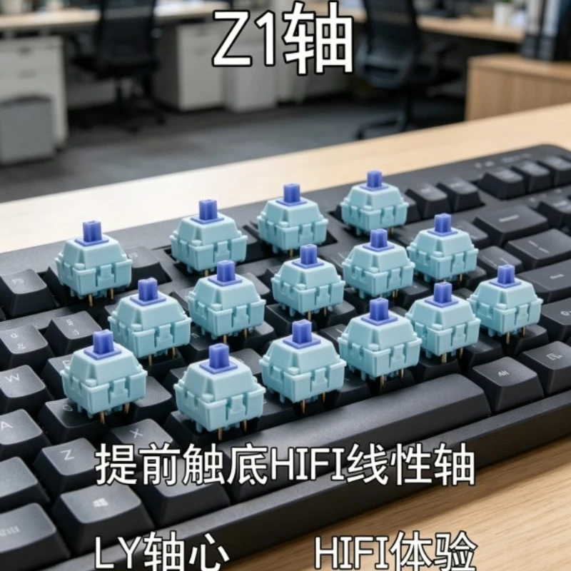 Z1 MX Switch Custom Touch The Bottom in Advance HIFI Linear Axis LY Axis HiFi Aixs for Gamers Design Esports Game Office DIY