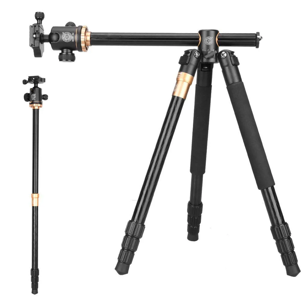 

Transverse Center Column Horizontal Lightweight Camera Tripod Professional Video Tripod Portable Compact Tripod for Travel Work