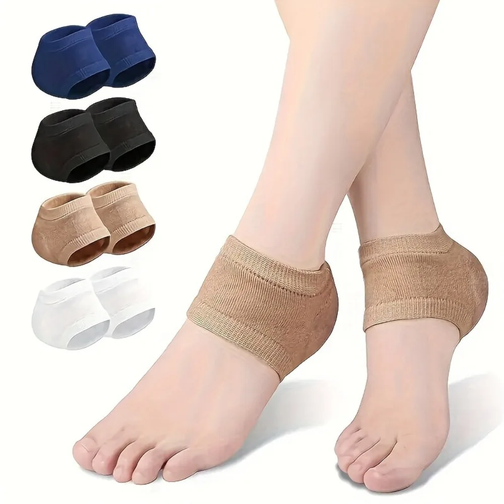2pcs Heel Foot Protector Pads Ankle Support Pain Relief for Long Standing Prevents Cracks Comfortable Walking Aid Foot Care Tool