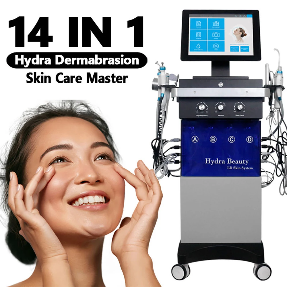 

hydra beauty facial 14 In 1 Machine Skin Peeling hydro oxygen facial Hydradermabrasion Aqua Peel Machine