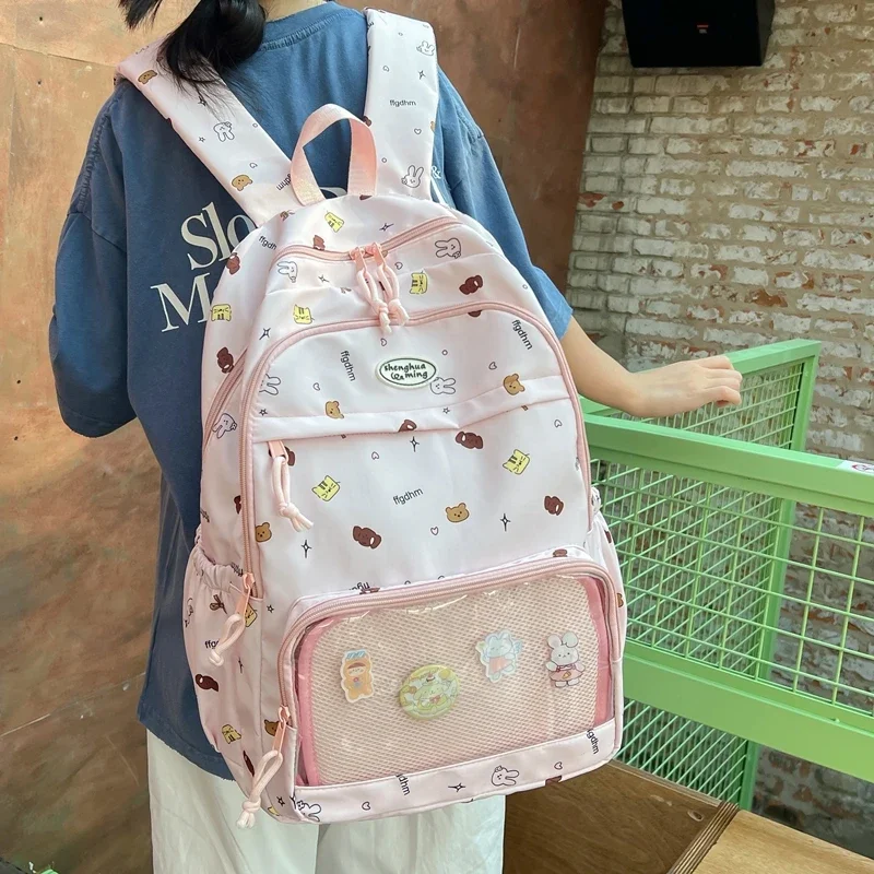 High Looks Instagram Style Girls' Backpack,High School and Junior High School Students' Large Capacity Backpack,Bolsos De Moda