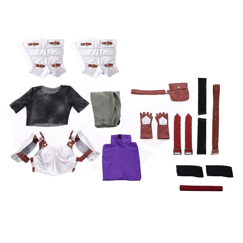 

Game VII Remake Jessie Cosplay Costume Women Battle Suits Full Set Halloween Carnival Party Outfits
