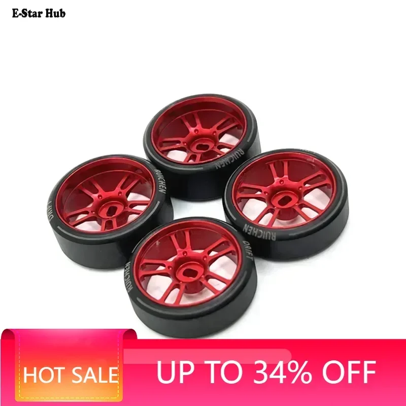 27Mm Drift Tire Tire Metal Wheel Rim for Wltoys 284131 K969 K979 K989 P929 Kyosho Mini-Z 1/28 RC Drifting Car Upgrades Parts