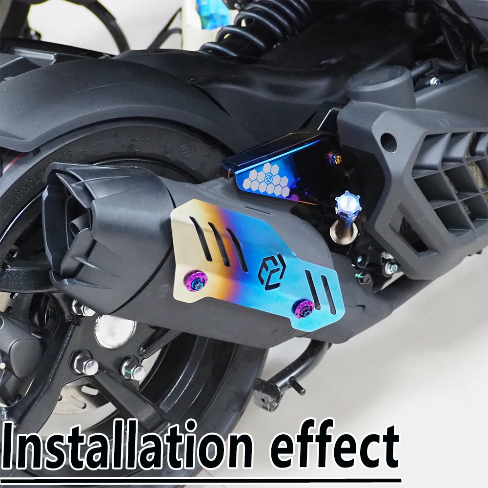 غطاء حماية من حرارة العادم/الديكور/مقاس الزيت/لـ SYM HUSKY ADV150 MMBCU NAGA155 150 DRGBT DRG158 ADXTG125 150 Moto