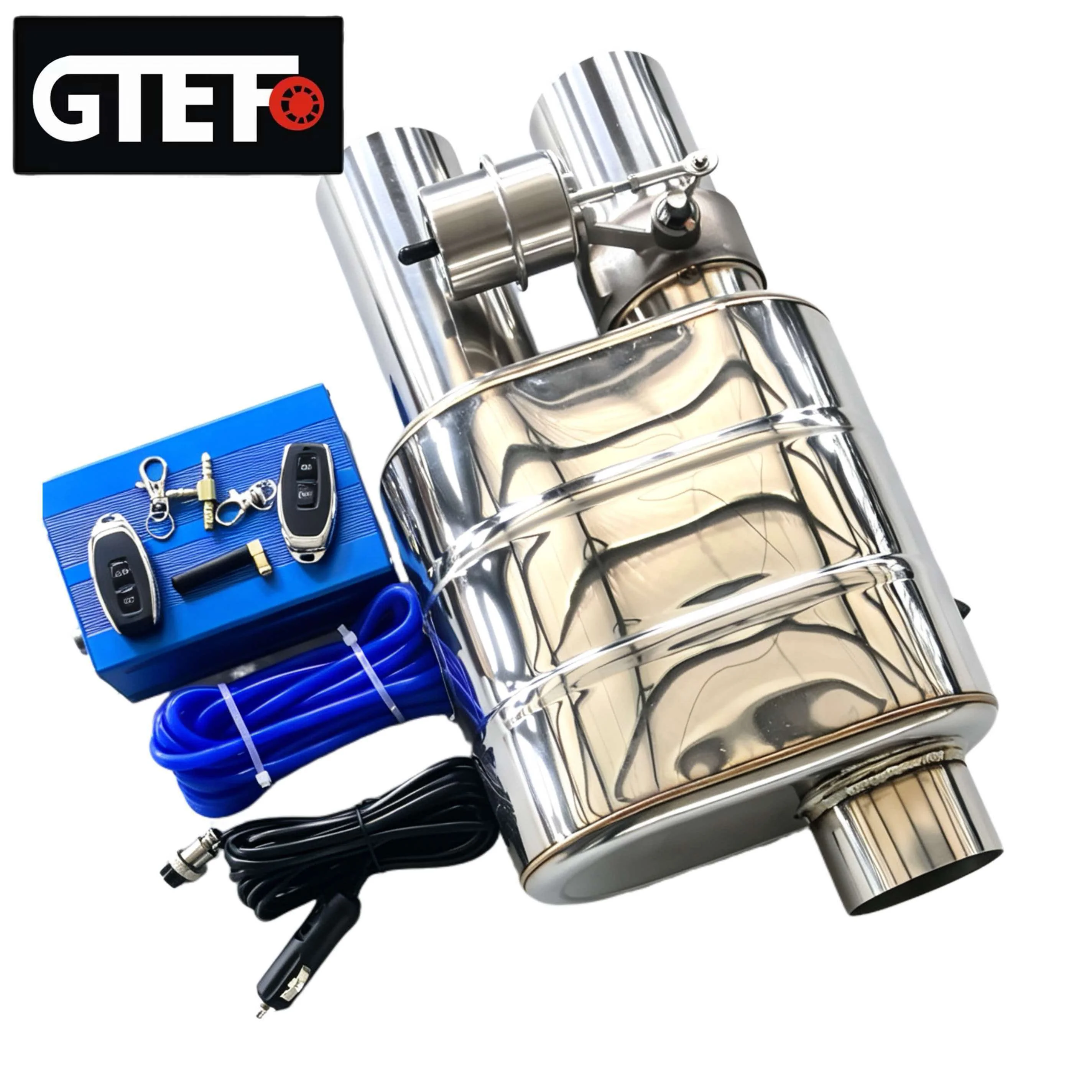 GTEFO  Car Exhaust Valve Drum Variable Sound Exhaust Valve Remote Control Device 51 63 70 76mm