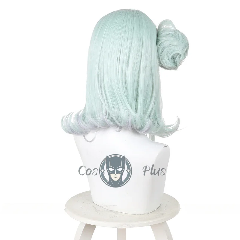 أنيمي واتاناري كوياناجي كاهو شعر مستعار تأثيري أزرق فاتح متموج الشعر أسلاك التوصيل المصنوعة مقاومة للحرارة الباروكات للنساء الفتيات مهرجان غطاء شعر مستعار مجاني #5
